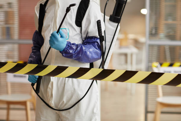 Professional Biohazard Cleanup technician working in Akron, NY